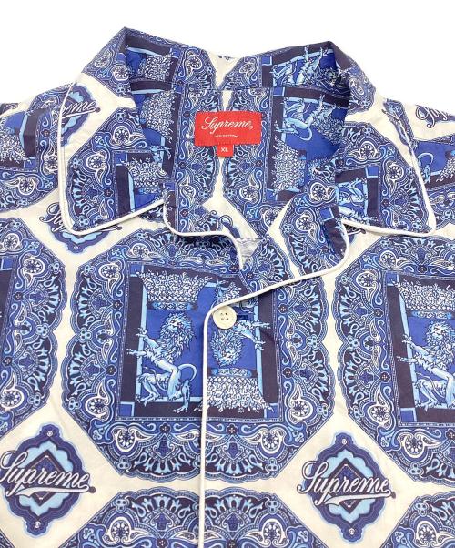 SUPREME（シュプリーム）Supreme (シュプリーム) Regency Pajama Set 22SS リージェンシーパジャマセットアップ ブルー×ホワイト サイズ:XLの古着・服飾アイテム