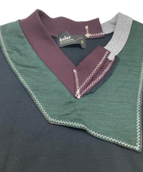 KOLOR（カラー）KOLOR (カラー) 22SS 度詰め天竺 CUTSEW 22SCM-T08208 ブラック サイズ:2の古着・服飾アイテム