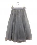 la belle etudeラベルエチュード）の古着「チュールスカート ETIZI0220002」｜グレー