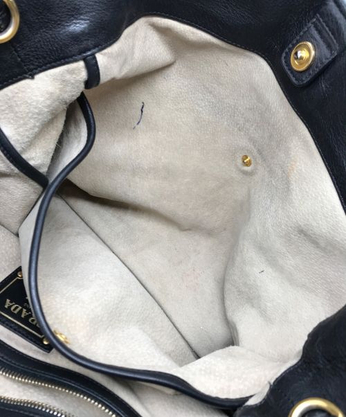 PRADA（プラダ）PRADA (プラダ) 2WAYバッグ　165 　ギャランティカード付　BN1713 ブラックの古着・服飾アイテム