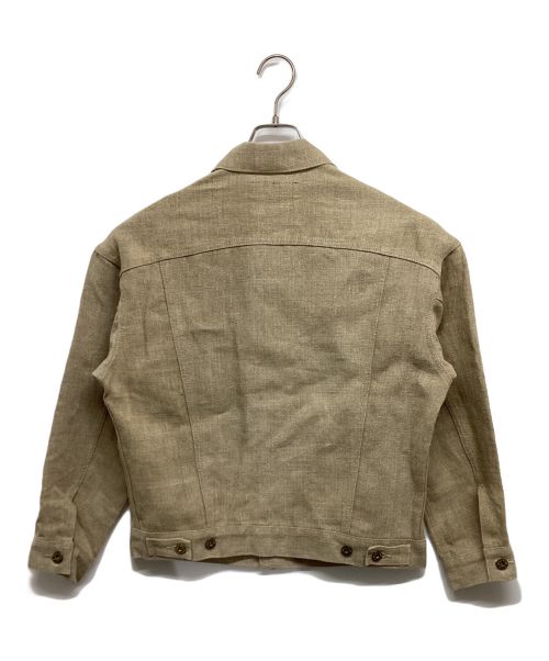 MADISON BLUE（マディソンブルー）MADISON BLUE (マディソンブルー) SUPER BIG G JAC LINEN / MB999-1003 ベージュ サイズ:00の古着・服飾アイテム