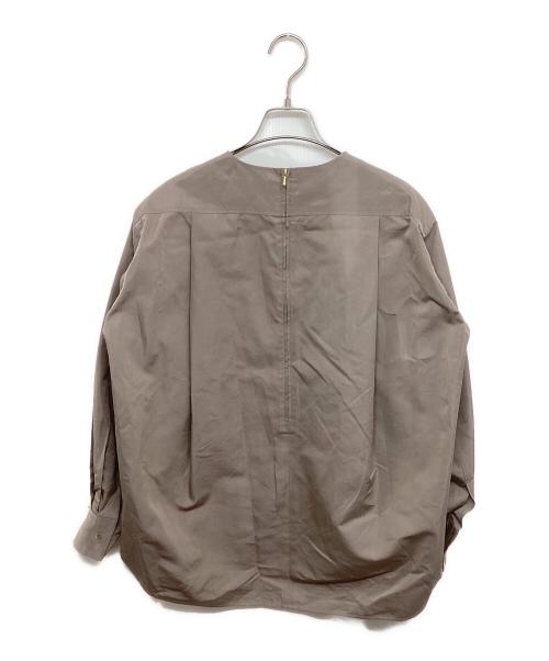 BLAMINK（ブラミンク）BLAMINK (ブラミンク) コットンシルクバックジップブラウス 7921-230-0159 ベージュ サイズ:XSの古着・服飾アイテム