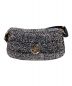 STELLA McCARTNEY (ステラマッカートニー) S-Wave Padded Tweed Shoulder Bag 7B0025WP0234 ホワイト×ブラック：24000円