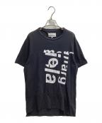 Maison Margielaメゾンマルジェラ）の古着「ロゴ再構築プリントTシャツ S50GC0463 S23034 17SS」｜ブラック