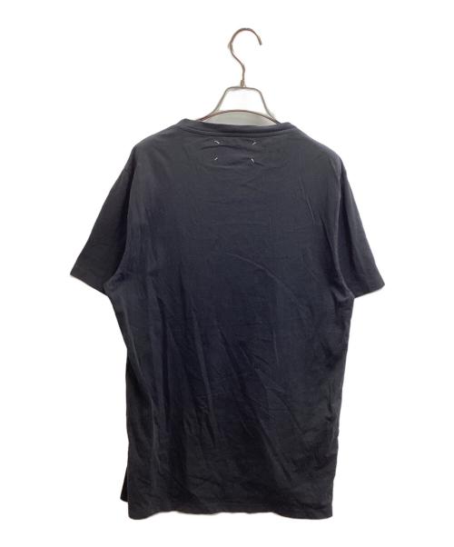 Maison Margiela（メゾンマルジェラ）Maison Margiela (メゾンマルジェラ) ロゴ再構築プリントTシャツ S50GC0463 S23034 17SS ブラック サイズ:50の古着・服飾アイテム