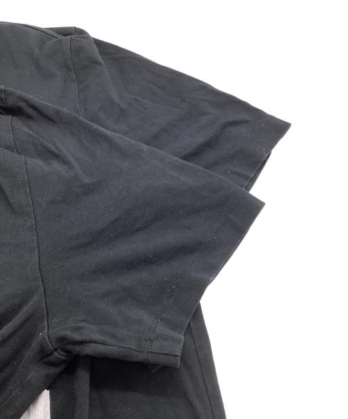 Maison Margiela（メゾンマルジェラ）Maison Margiela (メゾンマルジェラ) ロゴ再構築プリントTシャツ S50GC0463 S23034 17SS ブラック サイズ:50の古着・服飾アイテム