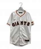 NIKEナイキ）の古着「巨人 読売ジャイアンツ ホーム用 ゲームシャツ レプリカユニフォーム ネームなし T770-10A」｜ホワイト