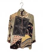 ETROエトロ）の古着「シルクプリントシャツ」｜ベージュ