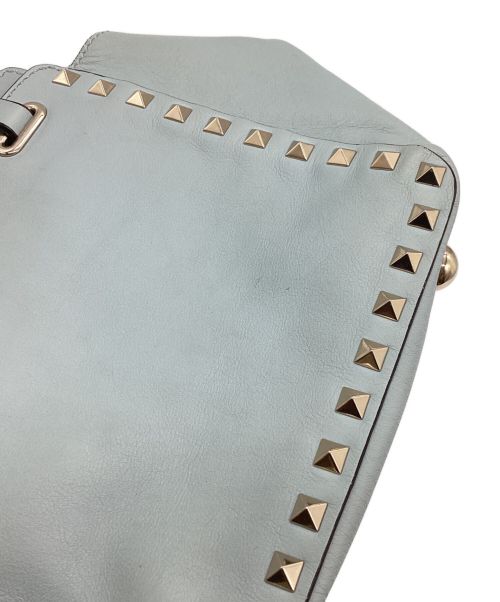 VALENTINO（ヴァレンティノ）VALENTINO (ヴァレンティノ) ロックスタッズ2WAYミニショルダーバッグ garavani bl-k861b0l2 スカイブルーの古着・服飾アイテム