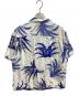 stussy (ステューシー) NOMA t.d. (ノーマティーディー) アロハシャツ ホワイト×ブルー サイズ:M：6000円