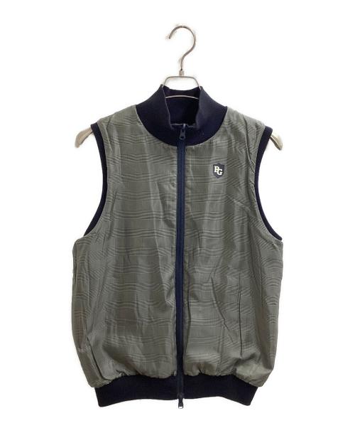 PEARLY GATES（パーリーゲイツ）PEARLY GATES (パーリーゲイツ) リバーシブル フルジップアップベスト ブラック サイズ:XLの古着・服飾アイテム