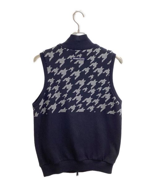 PEARLY GATES（パーリーゲイツ）PEARLY GATES (パーリーゲイツ) リバーシブル フルジップアップベスト ブラック サイズ:XLの古着・服飾アイテム