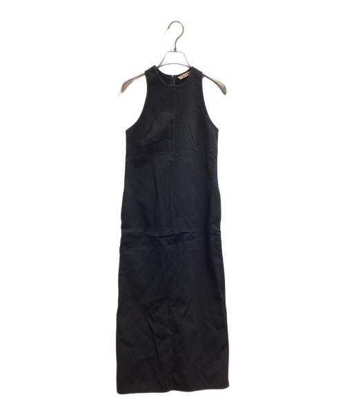 BACCA（バッカ）BACCA (バッカ) コットンピケ タンクトップドレス 35-06-02-06430 ブラック サイズ:FREEの古着・服飾アイテム
