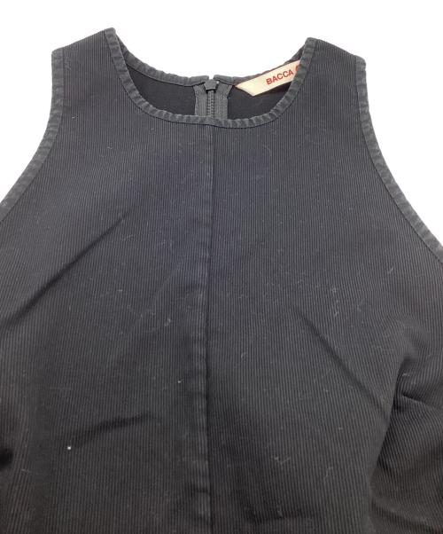 BACCA（バッカ）BACCA (バッカ) コットンピケ タンクトップドレス 35-06-02-06430 ブラック サイズ:FREEの古着・服飾アイテム