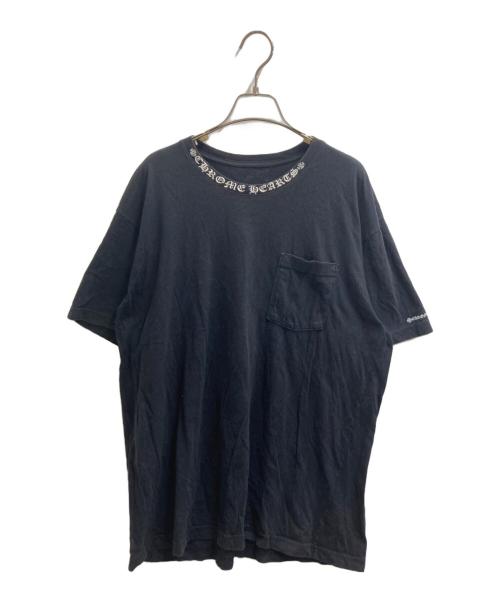 CHROME HEARTS（クロムハーツ）CHROME HEARTS (クロムハーツ) Neck Logo T-Shirt ブラック サイズ:XLの古着・服飾アイテム