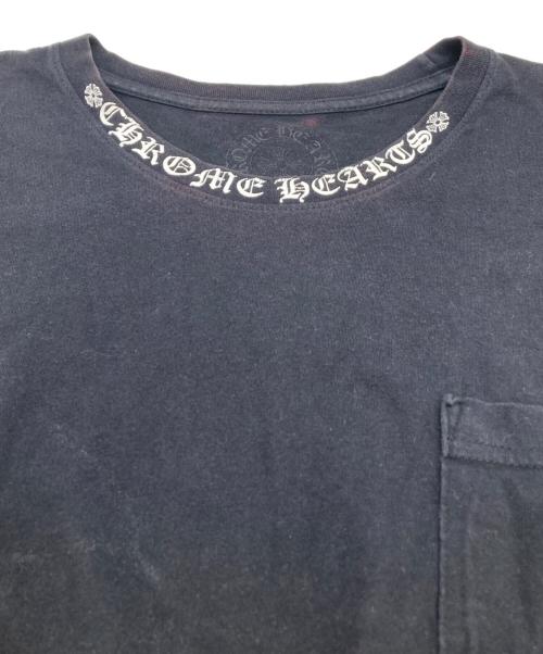 CHROME HEARTS（クロムハーツ）CHROME HEARTS (クロムハーツ) Neck Logo T-Shirt ブラック サイズ:XLの古着・服飾アイテム
