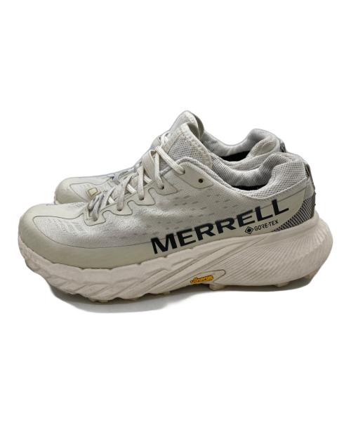 MERRELL（メレル）MERRELL (メレル) AGILITY PEAK 5 GTX アジリティ ピーク 5 ゴアテックス J068084 トレイルランニングシューズ アイボリー サイズ:23.5の古着・服飾アイテム