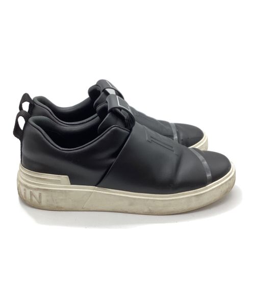 BALMAIN（バルマン）BALMAIN (バルマン) レザースニーカー ブラック サイズ:26ｃｍの古着・服飾アイテム