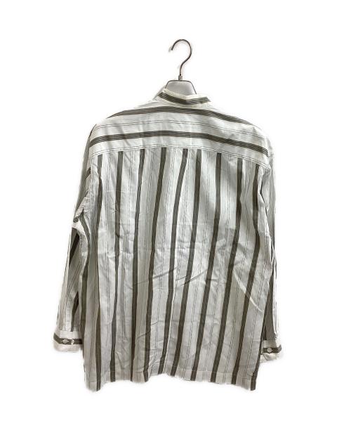 im MIYAKE DESIGN STUDIO（イッセイミヤケデザインスタジオ）im MIYAKE DESIGN STUDIO (イッセイミヤケデザインスタジオ) バンドカラーシャツ ホワイト サイズ:Mの古着・服飾アイテム