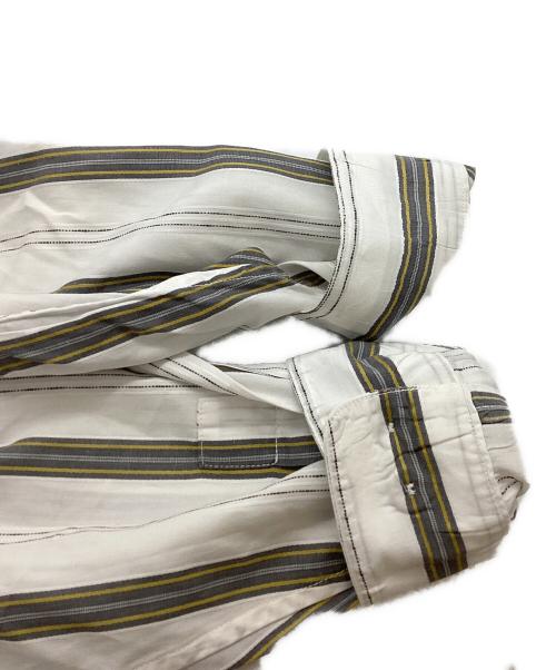 im MIYAKE DESIGN STUDIO（イッセイミヤケデザインスタジオ）im MIYAKE DESIGN STUDIO (イッセイミヤケデザインスタジオ) バンドカラーシャツ ホワイト サイズ:Mの古着・服飾アイテム