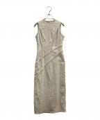 anuansアニュアンス）の古着「カーヴィングシームツイードワンピース 1524330262-0」｜アイボリー