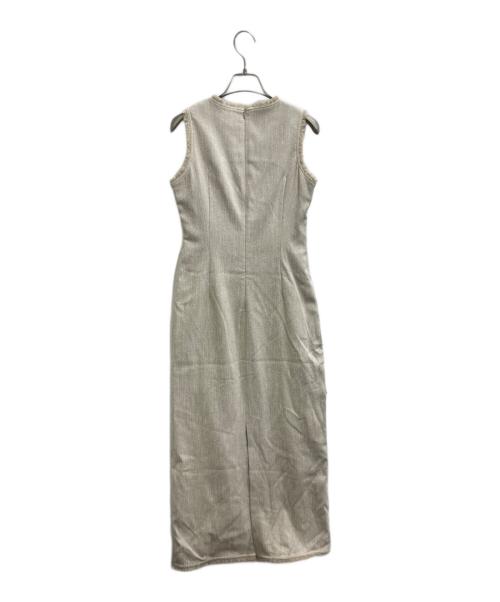 anuans（アニュアンス）anuans (アニュアンス) カーヴィングシームツイードワンピース 1524330262-0 アイボリー サイズ:Sの古着・服飾アイテム