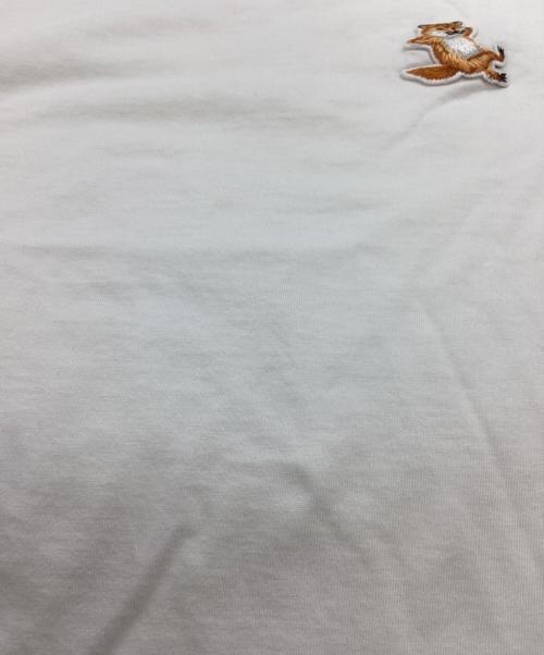 maison kitsune（メゾンキツネ）maison kitsune (メゾンキツネ) CHILLAX FOX PATCH TEE / チラックス きつねパッチTシャツ ホワイト サイズ:Sの古着・服飾アイテム