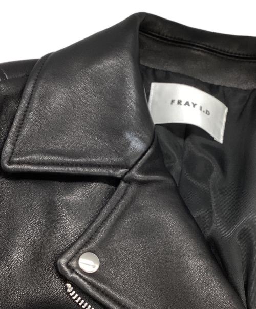 FRAY ID（フレイ アイディー）FRAY ID (フレイ アイディー) ライダースジャケット FWFJ234066 ブラックの古着・服飾アイテム