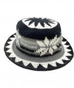SUPREMEシュプリーム）の古着「21FW Snowflake Crochet Hat / スノーフレーククロシェット クラッシャーハット」｜ブラック