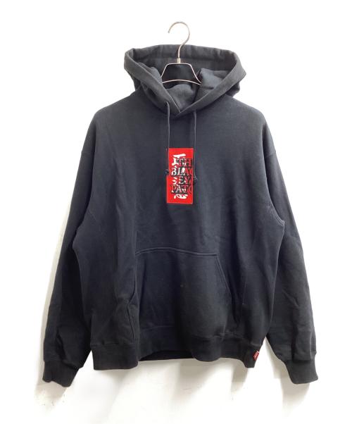 BlackEyePatch（ブラックアイパッチ）BlackEyePatch (ブラックアイパッチ) 刺繍パーカー ブラック サイズ:Lの古着・服飾アイテム