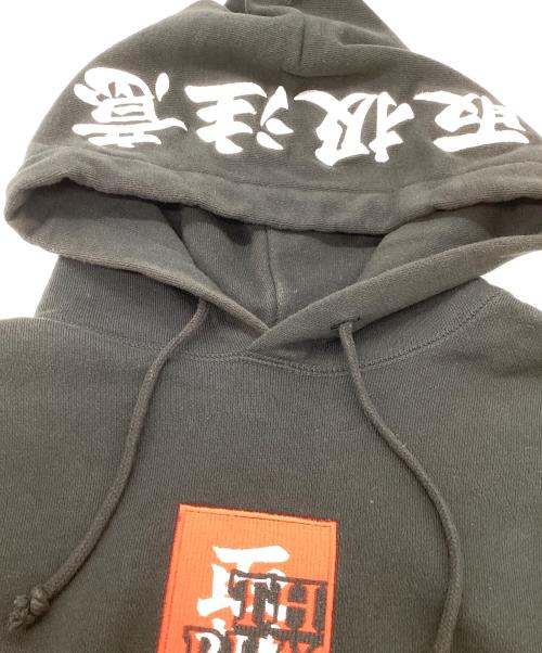 BlackEyePatch（ブラックアイパッチ）BlackEyePatch (ブラックアイパッチ) 刺繍パーカー ブラック サイズ:Lの古着・服飾アイテム