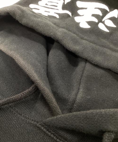 BlackEyePatch（ブラックアイパッチ）BlackEyePatch (ブラックアイパッチ) 刺繍パーカー ブラック サイズ:Lの古着・服飾アイテム