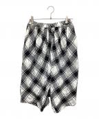 COMME des GARCONS COMME des GARCONSコムデギャルソン コムデギャルソン）の古着「チェック柄サルエルパンツ PG-P013 AD2010」｜ホワイト×ブラック