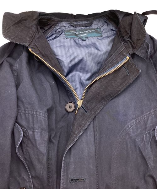 COMME des GARCONS HOMME（コムデギャルソン オム）COMME des GARCONS HOMME (コムデギャルソン オム) 製品染め モッズコート　AD2015　HQ-J016 ネイビー サイズ:XSの古着・服飾アイテム