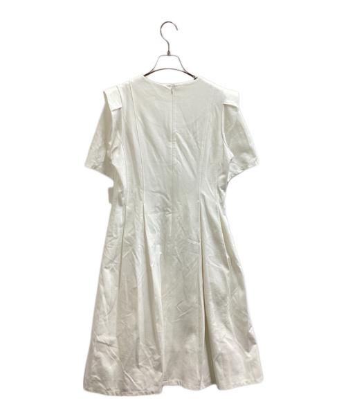 CELFORD（セルフォード）CELFORD (セルフォード) フィット＆フレアカットワンピース CWC0202004 ホワイト サイズ:38の古着・服飾アイテム