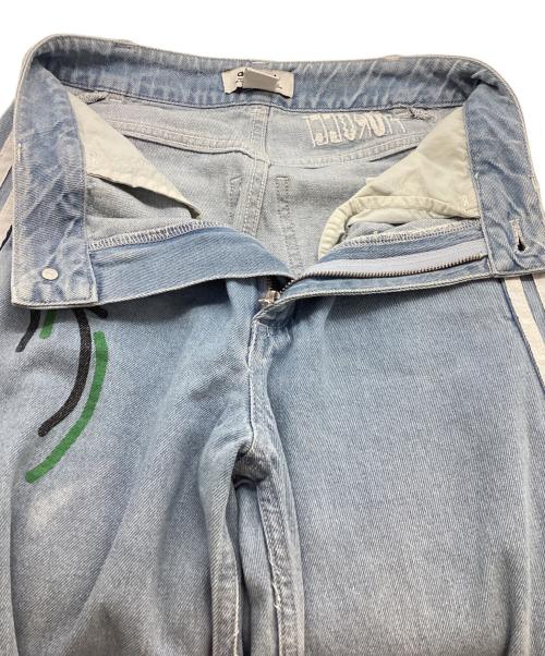 adidas（アディダス）adidas (アディダス) FIORUCCI (フィオルッチ) デニムトラックパンツ FL4153 DENIM TRACKPANTS インディゴ サイズ:XSの古着・服飾アイテム