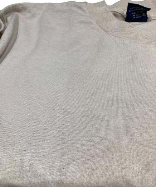 stussy（ステューシー）stussy (ステューシー) ストックロゴTシャツ 90's 紺タグ シングルステッチ USA製 ベージュ サイズ:Lの古着・服飾アイテム
