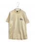 stussy（ステューシー）の古着「ストックロゴTシャツ 90's 紺タグ シングルステッチ USA製」｜ベージュ