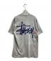 stussy (ステューシー) ストックロゴTシャツ　90's 紺タグ シングルステッチ USA製 グレー サイズ:L：8000円