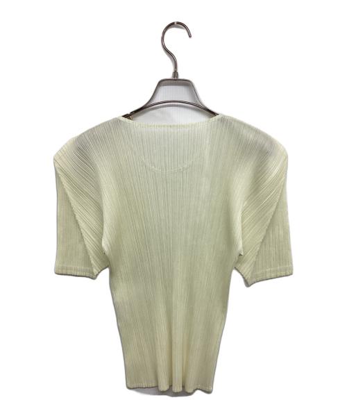 PLEATS PLEASE（プリーツプリーズ）PLEATS PLEASE (プリーツプリーズ) プリーツカットソー アイボリー サイズ:3の古着・服飾アイテム