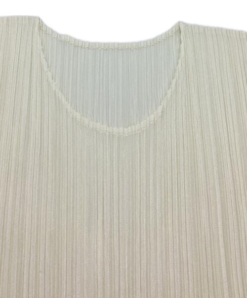 PLEATS PLEASE（プリーツプリーズ）PLEATS PLEASE (プリーツプリーズ) プリーツカットソー アイボリー サイズ:3の古着・服飾アイテム