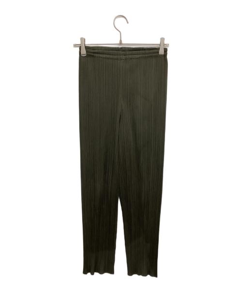 PLEATS PLEASE（プリーツプリーズ）PLEATS PLEASE (プリーツプリーズ) プリーツパンツ PP43-JF609 カーキ サイズ:3の古着・服飾アイテム
