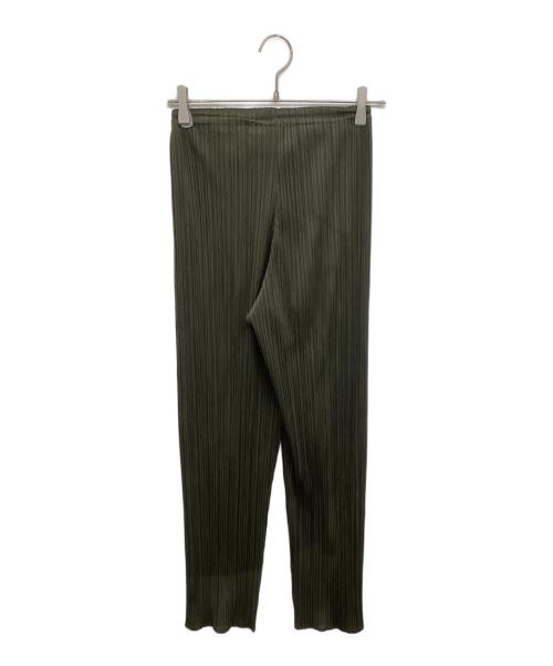 PLEATS PLEASE（プリーツプリーズ）PLEATS PLEASE (プリーツプリーズ) プリーツパンツ PP43-JF609 カーキ サイズ:3の古着・服飾アイテム
