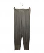 PLEATS PLEASEプリーツプリーズ）の古着「プリーツパンツ PP04-JF609」｜グレー