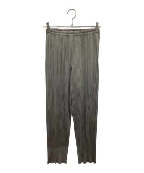 PLEATS PLEASE（プリーツプリーズ）PLEATS PLEASE (プリーツプリーズ) プリーツパンツ PP04-JF609 グレー サイズ:4の古着・服飾アイテム