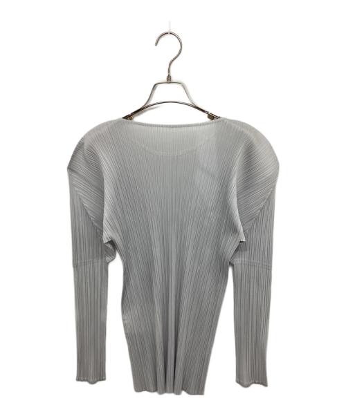 PLEATS PLEASE（プリーツプリーズ）PLEATS PLEASE (プリーツプリーズ) プリーツカットソー PP51-JK602 グレー サイズ:4の古着・服飾アイテム