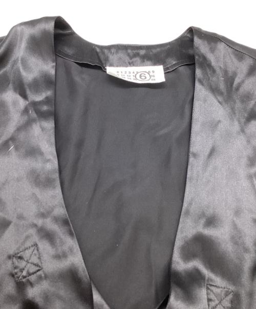 MM6 Maison Margiela（エムエムシックスメゾンマルジェラ）MM6 Maison Margiela (エムエムシックス メゾンマルジェラ) シルクワンピース ここのえ期 ブラック サイズ:Sの古着・服飾アイテム