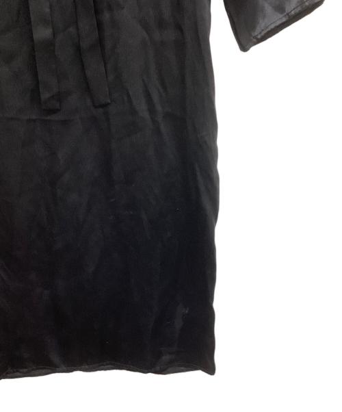 MM6 Maison Margiela（エムエムシックスメゾンマルジェラ）MM6 Maison Margiela (エムエムシックス メゾンマルジェラ) シルクワンピース ここのえ期 ブラック サイズ:Sの古着・服飾アイテム
