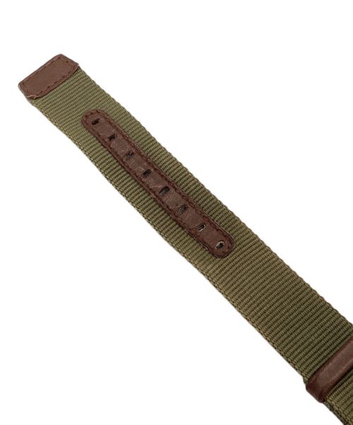 HAMILTON（ハミルトン）HAMILTON (ハミルトン) Khaki Field H694390 カーキフィールド キャンバスベルト ブラックの古着・服飾アイテム