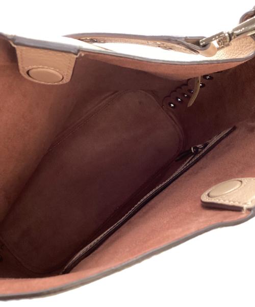 Kate Spade（ケイトスペード）Kate Spade (ケイトスペード) レザーワンショルダーバッグ ベージュの古着・服飾アイテム